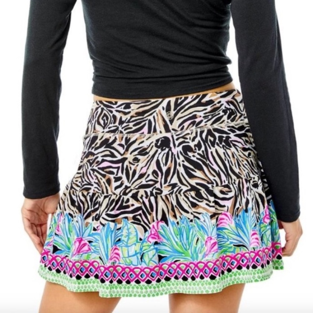 Lilly Pulitzer Luxletic Gardenia Skort Size XL Athletic Tropical Pickleball
